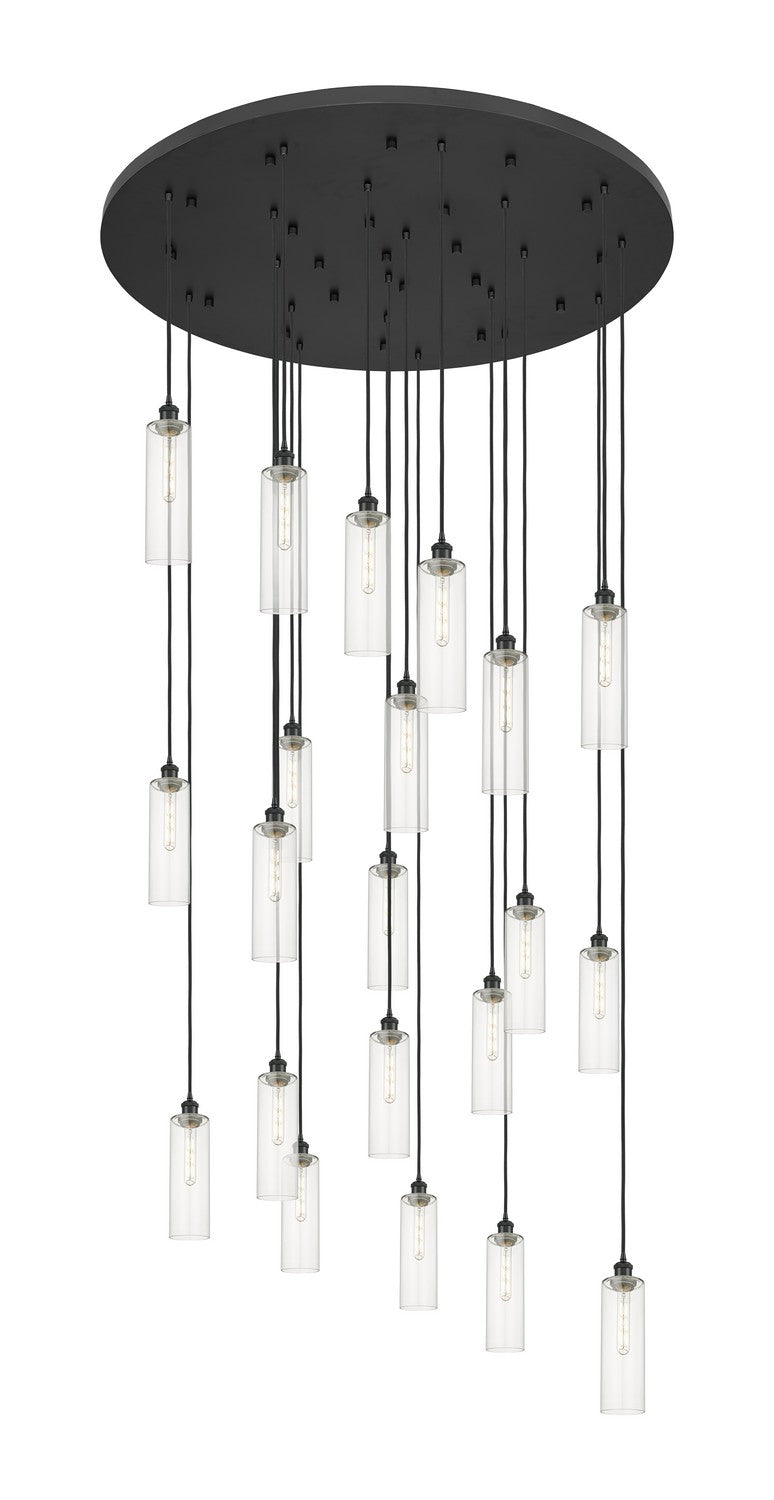Innovations 148BK-B-21P-BK-G434-12CL 21 Light Pendant, Matte Black