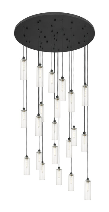 Innovations 148BK-B-21P-BK-G434-12CL 21 Light Pendant, Matte Black