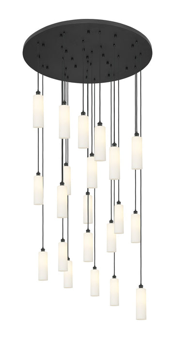 Innovations 148BK-B-21P-BK-G434-12WH 21 Light Pendant, Matte Black