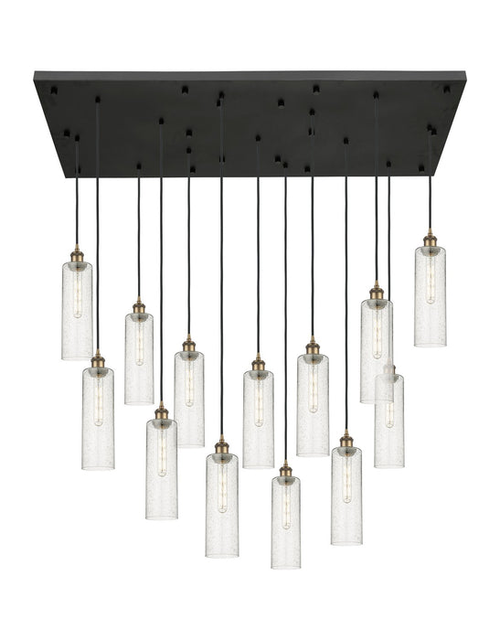 Innovations 154BK-B-13P-BB-G434-12SDY 13 Light Pendant, Brushed Brass