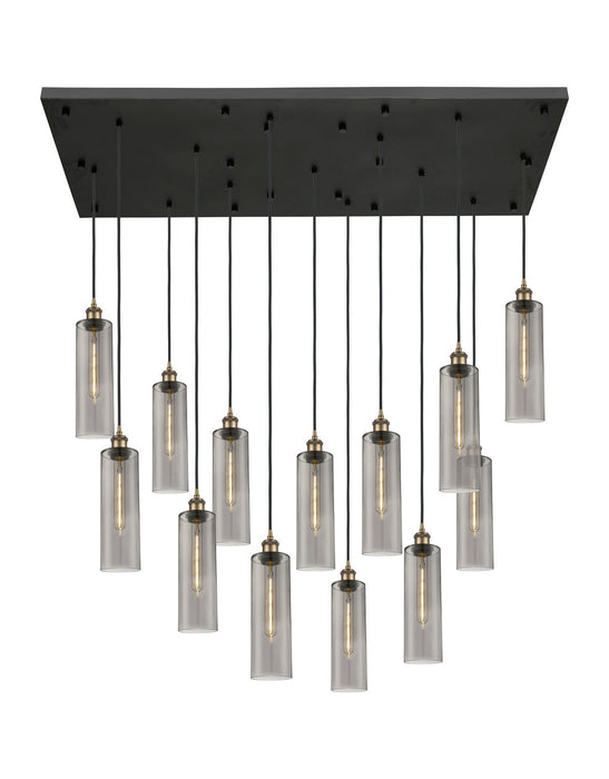 Innovations 154BK-B-13P-BB-G434-12SM 13 Light Pendant, Brushed Brass