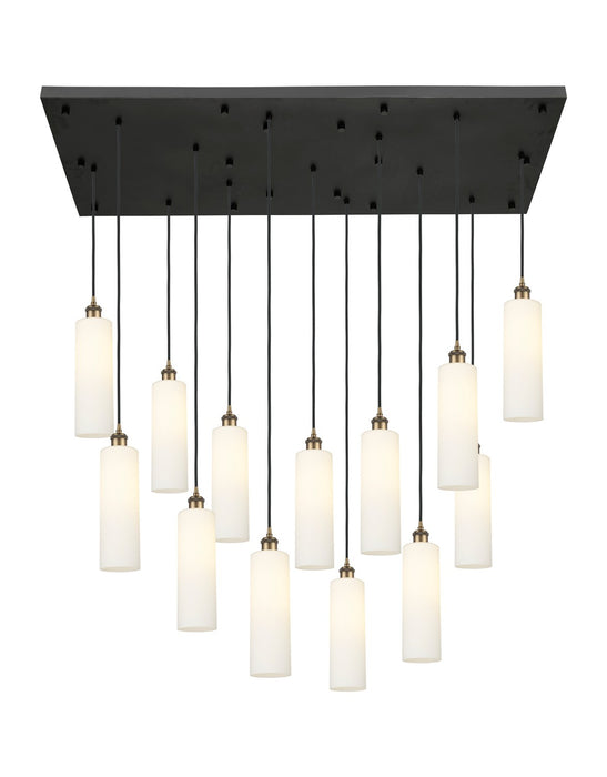 Innovations 154BK-B-13P-BB-G434-12WH 13 Light Pendant, Brushed Brass