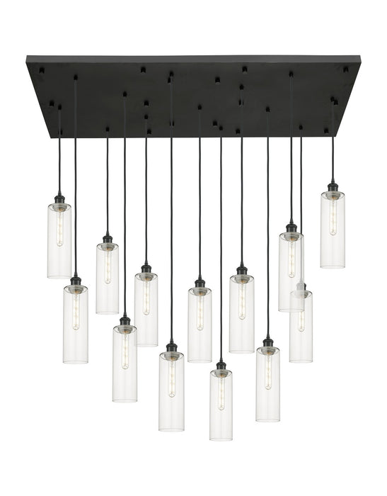 Innovations 154BK-B-13P-BK-G434-12CL 13 Light Pendant, Matte Black