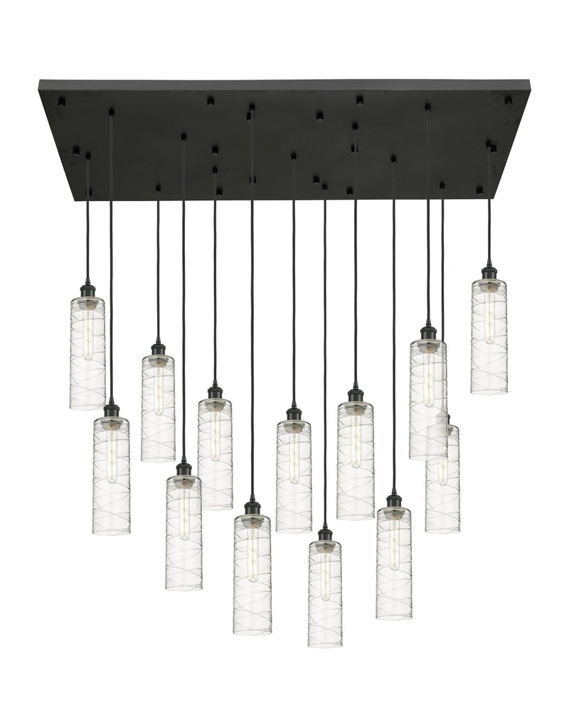 Innovations 154BK-B-13P-BK-G434-12DE 13 Light Pendant, Matte Black