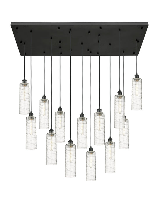Innovations 154BK-B-13P-BK-G434-12DE 13 Light Pendant, Matte Black