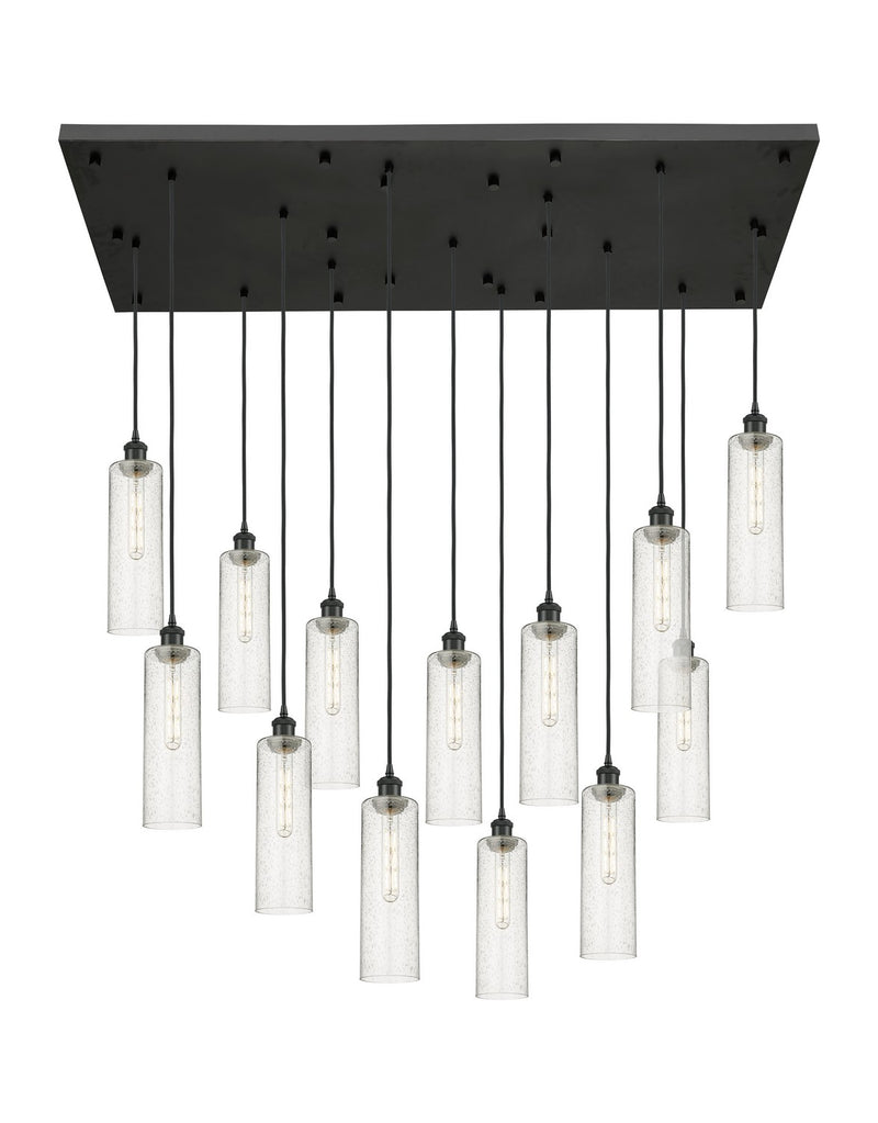 Innovations 154BK-B-13P-BK-G434-12SDY 13 Light Pendant, Matte Black