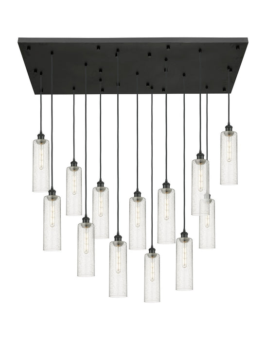 Innovations 154BK-B-13P-BK-G434-12SDY 13 Light Pendant, Matte Black