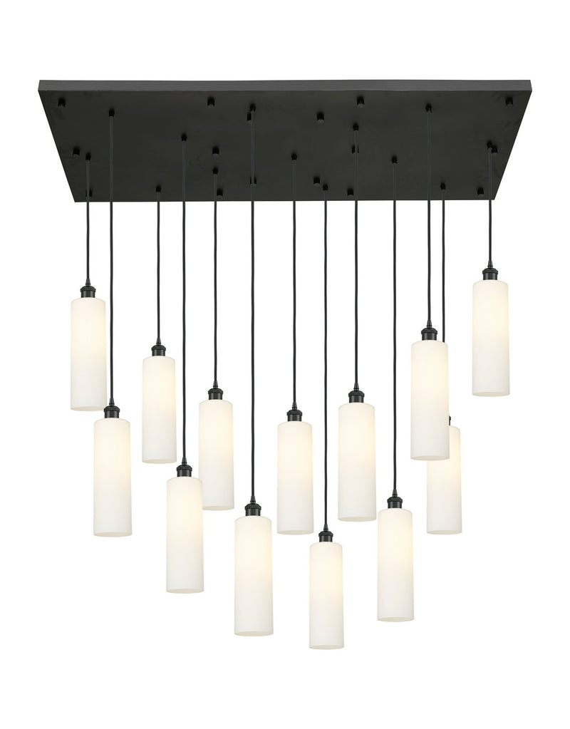 Innovations 154BK-B-13P-BK-G434-12WH 13 Light Pendant, Matte Black