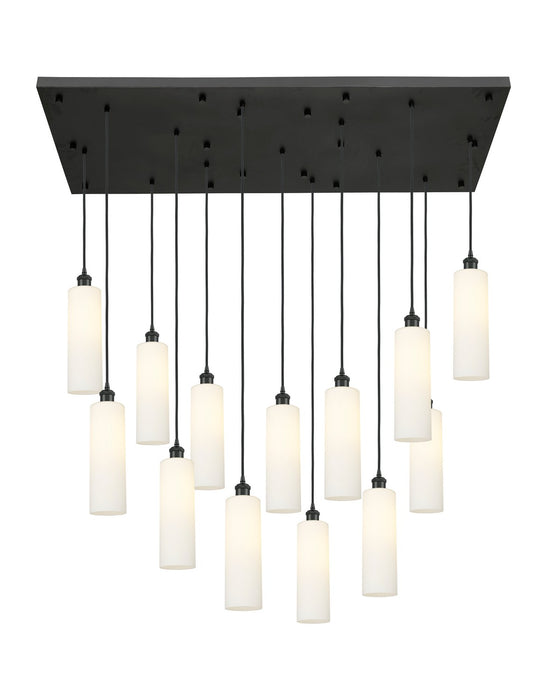 Innovations 154BK-B-13P-BK-G434-12WH 13 Light Pendant, Matte Black
