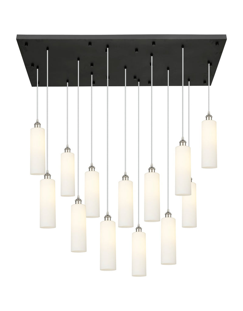 Innovations 154BK-B-13P-PN-G434-12WH 13 Light Pendant, Polished Nickel