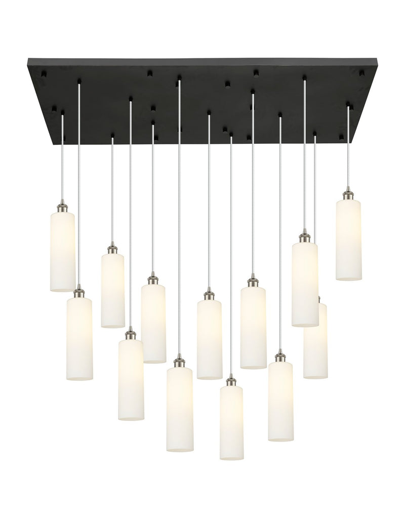 Innovations 154BK-B-13P-SN-G434-12WH 13 Light Pendant, Brushed Satin Nickel