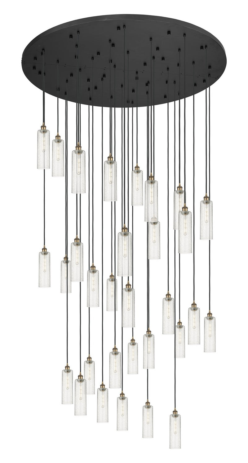 Innovations 160BK-B-31P-BB-G434-12SDY 31 Light Pendant, Brushed Brass