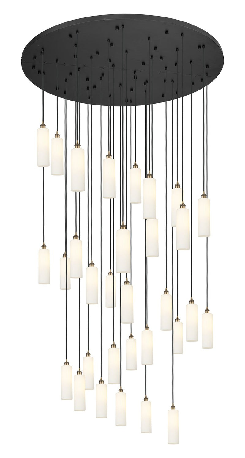 Innovations 160BK-B-31P-BB-G434-12WH 31 Light Pendant, Brushed Brass