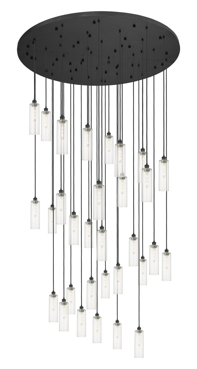 Innovations 160BK-B-31P-BK-G434-12CL 31 Light Pendant, Matte Black
