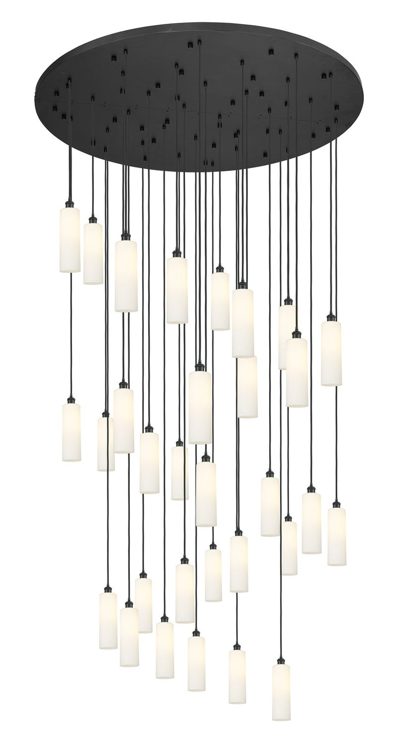 Innovations 160BK-B-31P-BK-G434-12WH 31 Light Pendant, Matte Black