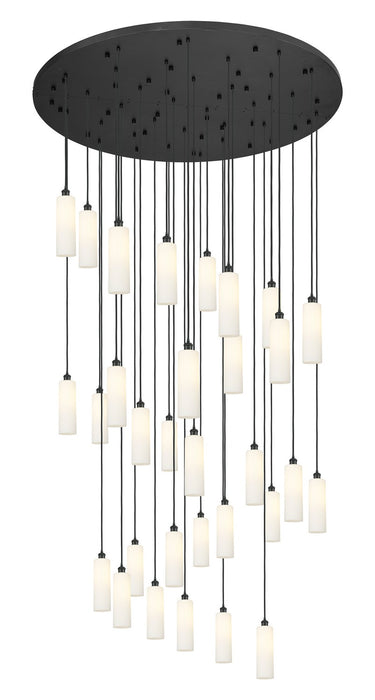 Innovations 160BK-B-31P-BK-G434-12WH 31 Light Pendant, Matte Black