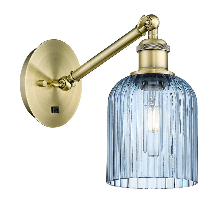 Innovations 317-1W-AB-G559-5BL One Light Wall Sconce, Antique Brass