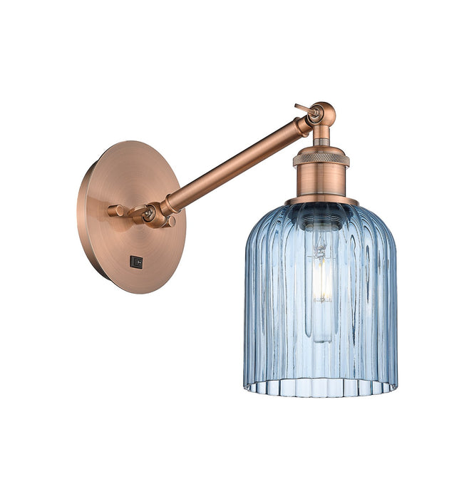 Innovations 317-1W-AC-G559-5BL One Light Wall Sconce, Antique Copper