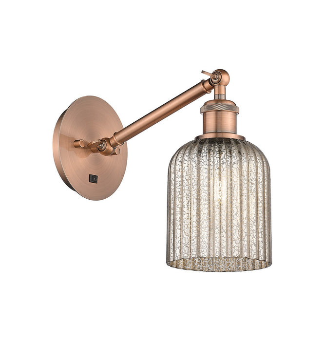 Innovations 317-1W-AC-G559-5ME One Light Wall Sconce, Antique Copper