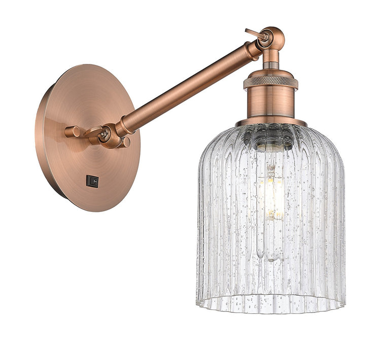 Innovations 317-1W-AC-G559-5SDY One Light Wall Sconce, Antique Copper