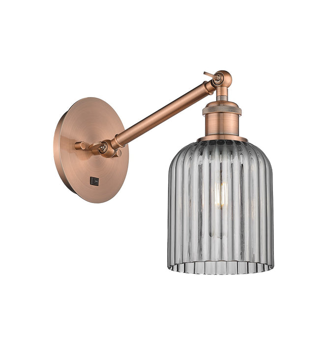 Innovations 317-1W-AC-G559-5SM One Light Wall Sconce, Antique Copper