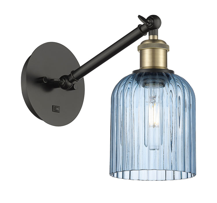 Innovations 317-1W-BAB-G559-5BL One Light Wall Sconce, Black Antique Brass