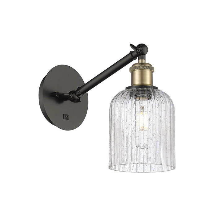 Innovations 317-1W-BAB-G559-5SDY One Light Wall Sconce, Black Antique Brass