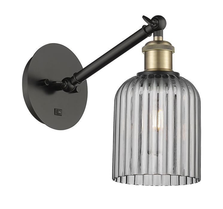 Innovations 317-1W-BAB-G559-5SM One Light Wall Sconce, Black Antique Brass