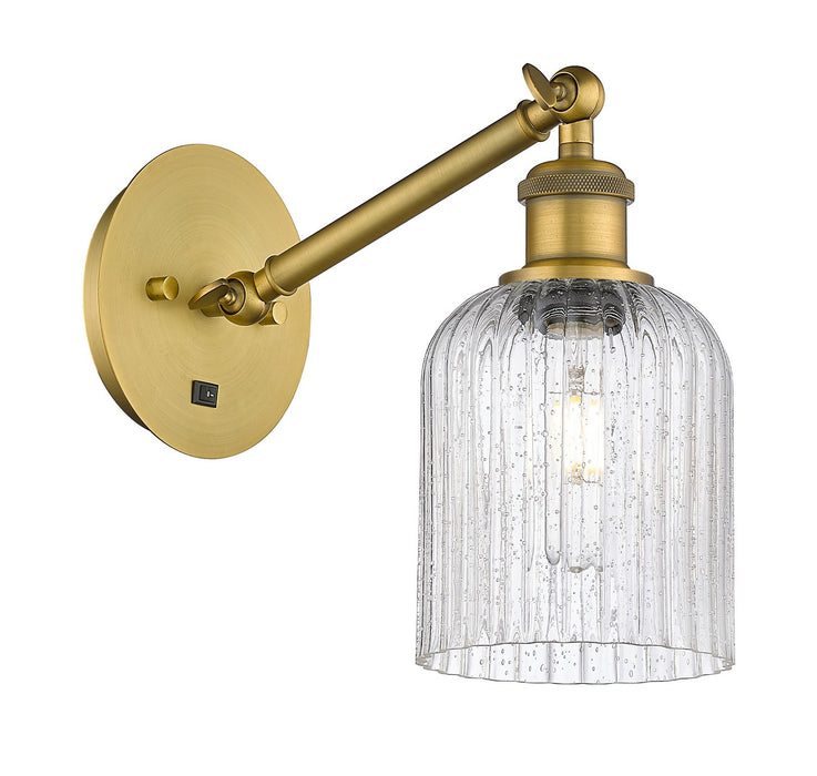 Innovations 317-1W-BB-G559-5SDY One Light Wall Sconce, Brushed Brass