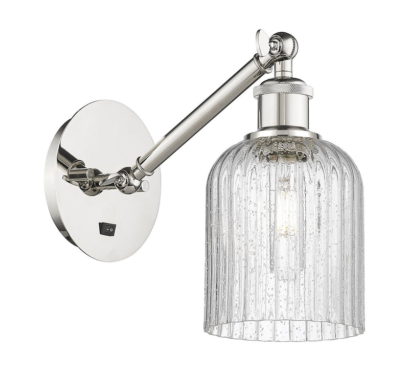 Innovations 317-1W-PN-G559-5SDY One Light Wall Sconce, Polished Nickel