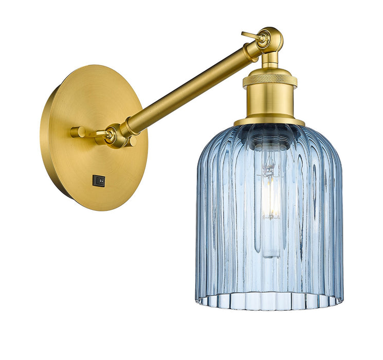 Innovations 317-1W-SG-G559-5BL One Light Wall Sconce, Satin Gold
