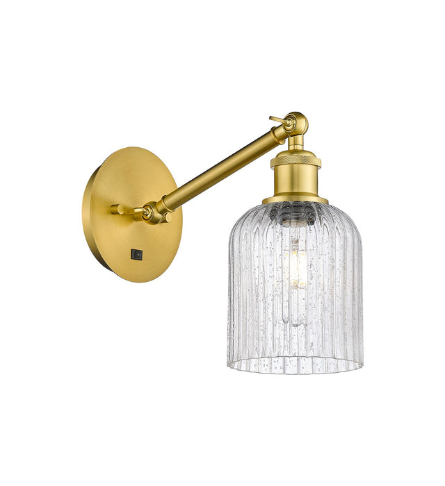 Innovations 317-1W-SG-G559-5SDY One Light Wall Sconce, Satin Gold