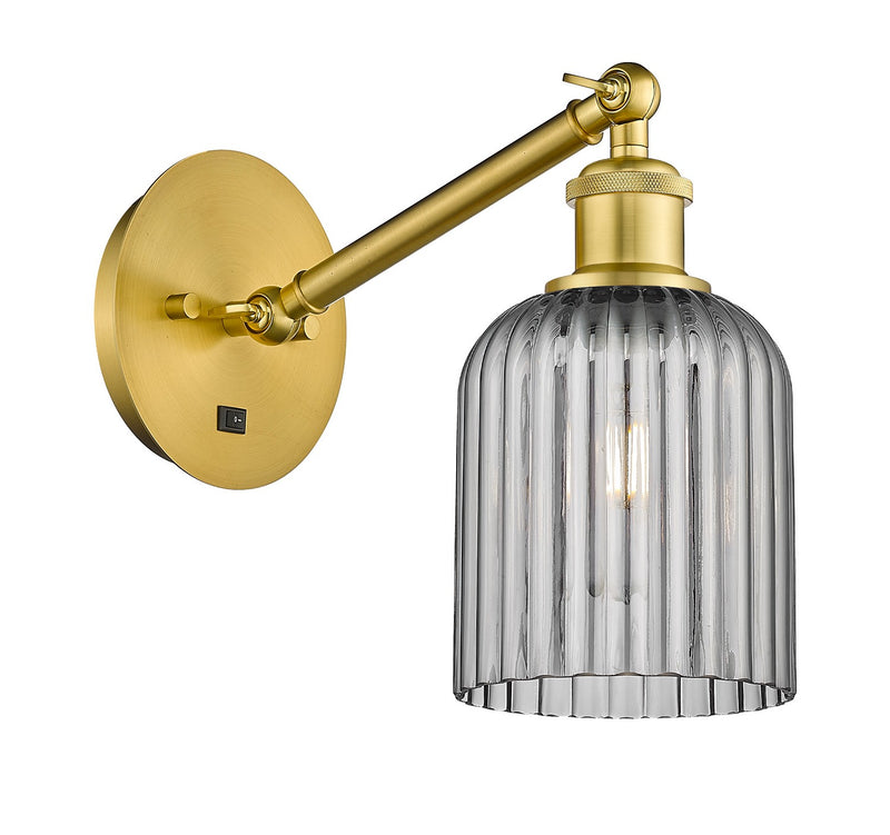 Innovations 317-1W-SG-G559-5SM One Light Wall Sconce, Satin Gold