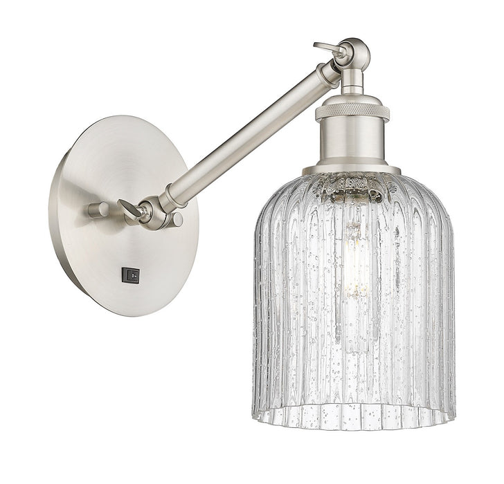 Innovations 317-1W-SN-G559-5SDY One Light Wall Sconce, Brushed Satin Nickel