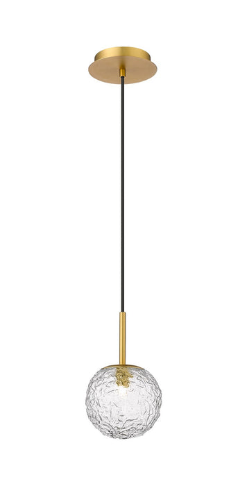Innovations 320-1P-BB-G320-6CL-BB One Light Mini Pendant, Brushed Brass