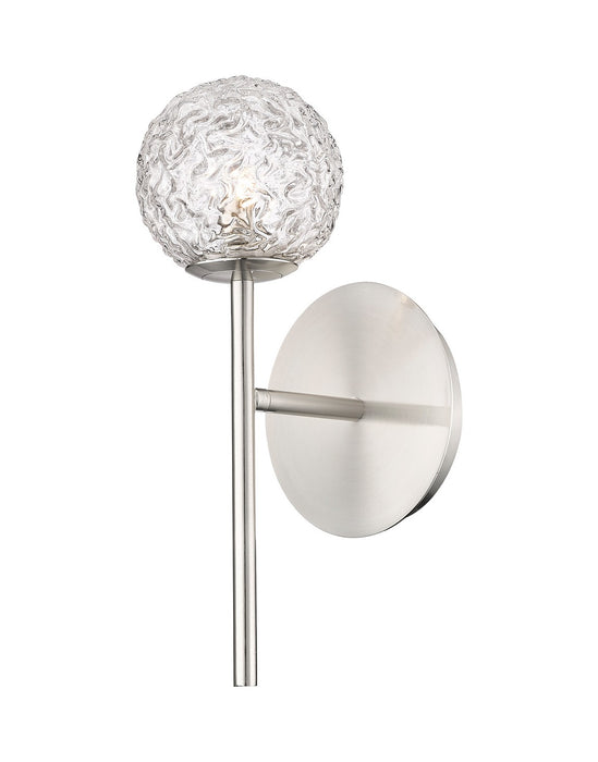 Innovations 320-1W-SN-G320-5CL-SN One Light Wall Sconce, Brushed Satin Nickel