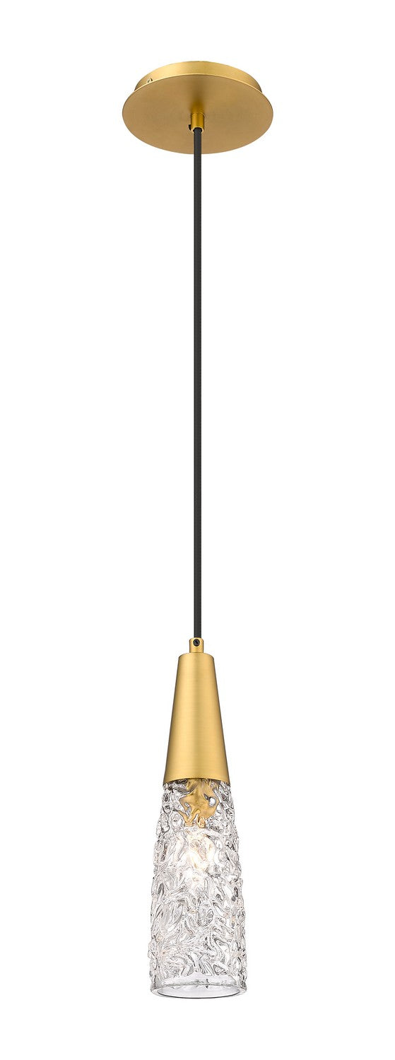 Innovations 322-1P-BB-G322-3CL One Light Mini Pendant, Brushed Brass