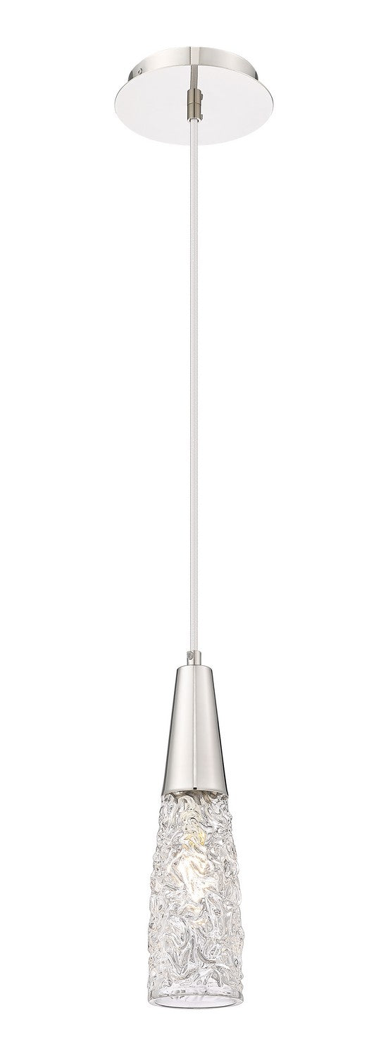Innovations 322-1P-PN-G322-3CL One Light Mini Pendant, Polished Nickel