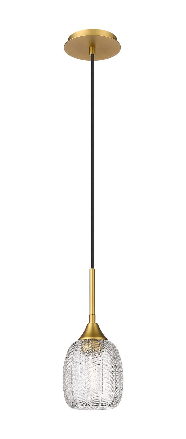 Innovations 323-1P-BB-G323-5CL One Light Pendant, Brushed Brass