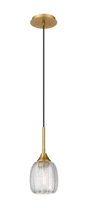 Innovations 323-1P-BB-G323-5CL One Light Pendant, Brushed Brass