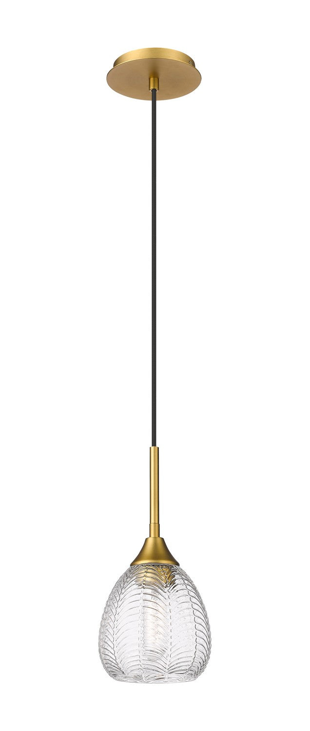 Innovations 323-1P-BB-G323-6CL One Light Pendant, Brushed Brass