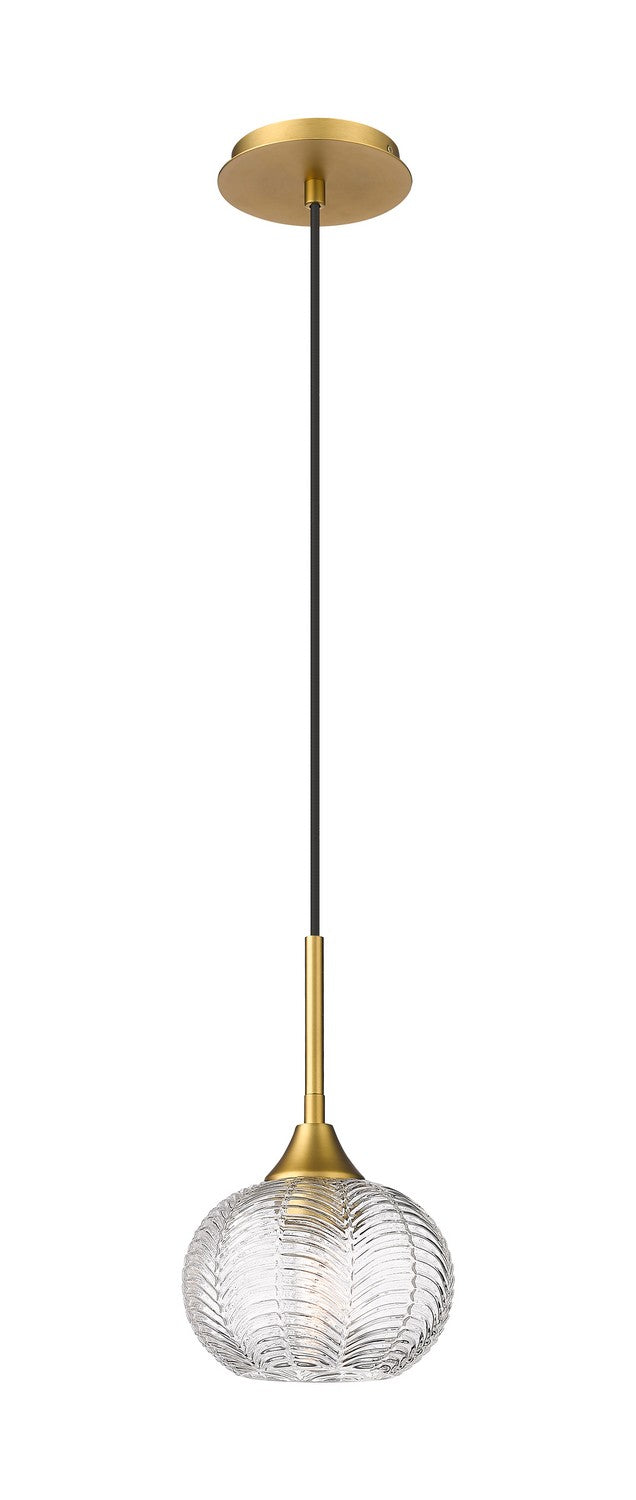 Innovations 323-1P-BB-G323-7CL One Light Pendant, Brushed Brass