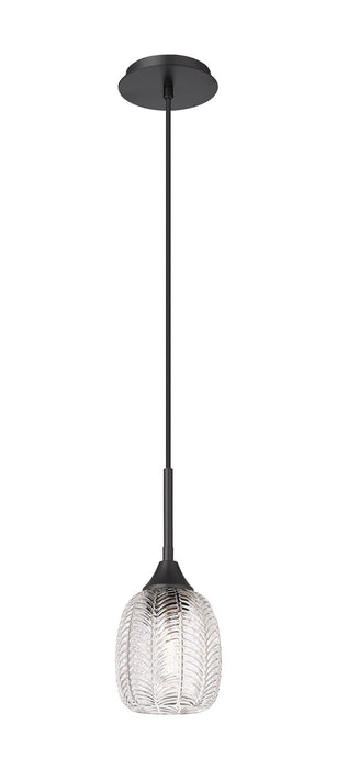 Innovations 323-1P-BK-G323-5CL One Light Pendant, Matte Black