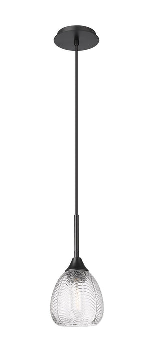 Innovations 323-1P-BK-G323-6CL One Light Pendant, Matte Black