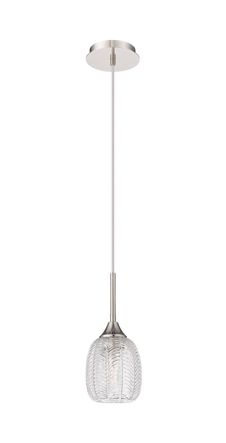 Innovations 323-1P-PN-G323-5CL One Light Pendant, Polished Nickel