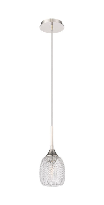 Innovations 323-1P-PN-G323-5CL One Light Pendant, Polished Nickel