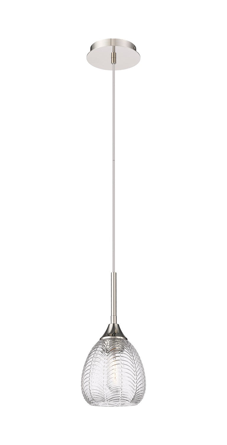 Innovations 323-1P-PN-G323-6CL One Light Pendant, Polished Nickel