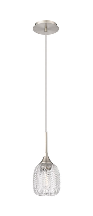 Innovations 323-1P-SN-G323-5CL One Light Pendant, Brushed Satin Nickel