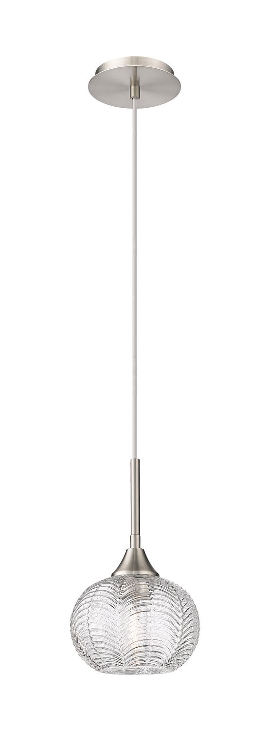 Innovations 323-1P-SN-G323-7CL One Light Pendant, Brushed Satin Nickel