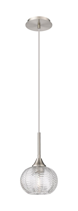 Innovations 323-1P-SN-G323-7CL One Light Pendant, Brushed Satin Nickel